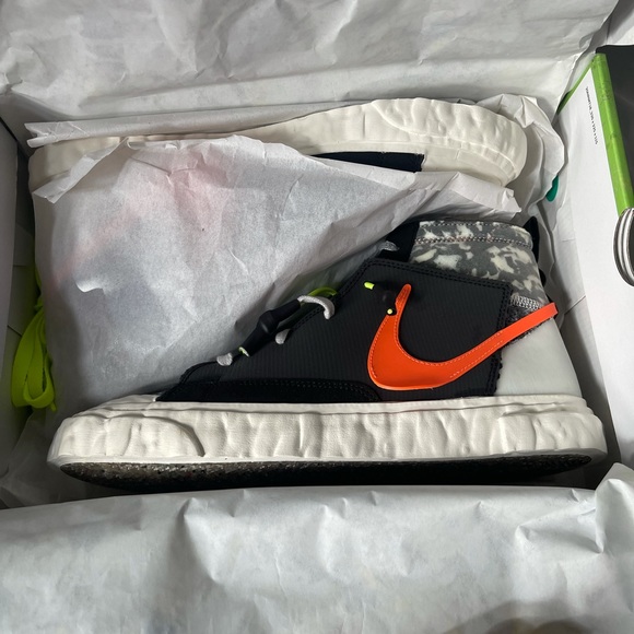 New Nike Blazer Mid READYMADE Black sneakers size 8 1/2 men’s - Picture 5 of 10